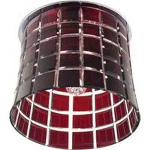 Светильник потолочный, JCD9 35W G9 с красным стеклом, хром с лампой, CD2321