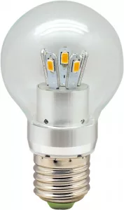 Лампа светодиодная, 10LED(5W) 230V E27 4000K матовая, LB-42