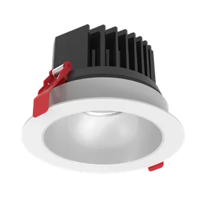 Светодиодный светильник "ВАРТОН" DL-SPARK встраиваемый 25W 4000K 60° 150x105mm белый IP44 с матовым серебристым рефлектором монтажный диаметр 130 мм