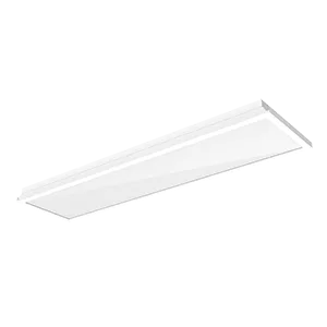 Светодиодный светильник "ВАРТОН" тип кромки V-Clip® 1500*300*70мм 36 Вт 4000К IP40 с равномерной засветкой с рассеивателем опал в комплекте RAL9010 белый муар диммируемый по протоколу DALI
