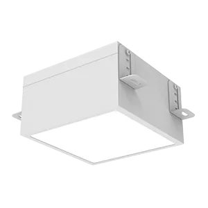 Светодиодный светильник VARTON DL-Grill для потолка Грильято 150х150 мм встраиваемый 24 Вт 3000 К 136х136х80 мм IP54 RAL9003 белый муар диммируемый по протоколу DALI