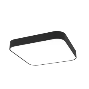 Светодиодный светильник VARTON COSMO Q подвесной 70 Вт 4000 K 600х600 мм RAL9005 черный муар с рассеивателем опал