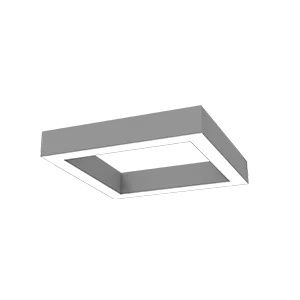 Светодиодный светильник VARTON Х-line квадратный подвесной 60 Вт 3000 К 575x575x100 мм металлик с рассеивателем опал