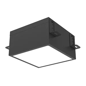 Светодиодный светильник VARTON DL-Grill для потолка Грильято 200х200 мм встраиваемый 20 Вт 3000 К 186х186х80 мм IP54 RAL9005 черный муар диммируемый по протоколу DALI