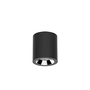 Светильник LED "ВАРТОН" DL-02 Tube  накладной 100*110 12W 3000K 35° RAL9005 черный муар