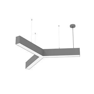 Светодиодный светильник VARTON X-line Y-образный 30 Вт 4000К 790x912х100 мм металлик с рассеивателем опал и торцевыми крышками (4 шт.)