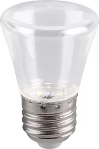 Лампа светодиодная Feron LB-372 Колокольчик прозрачный E27 1W 6400K