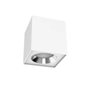 Светильник LED "ВАРТОН" DL-02 Cube накладной 125*135 20W 4000K 35° DALI RAL9010 белый матовый