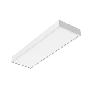 Светодиодный светильник "ВАРТОН" A170 2.0 офисный встраиваемый/накладной 16 Вт 3000К 595*180*50 мм IP40 с призматическим рассеивателем белый