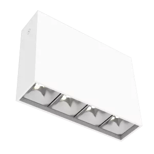 Светодиодный светильник VARTON DL-Box Reflect Multi 1x4 накладной 10 Вт 4000 К 150х40х115 мм RAL9003 белый муар 36° DALI