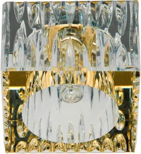 Светильник потолочный, JCD9 35W G9 прозрачный,золото, JD181