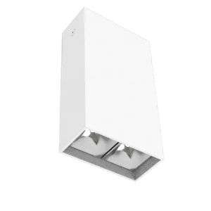 Светодиодный светильник VARTON DL-Box Reflect Multi 1x2 накладной 5 Вт 3000 К 80х40х150 мм RAL9003 белый муар 36°
