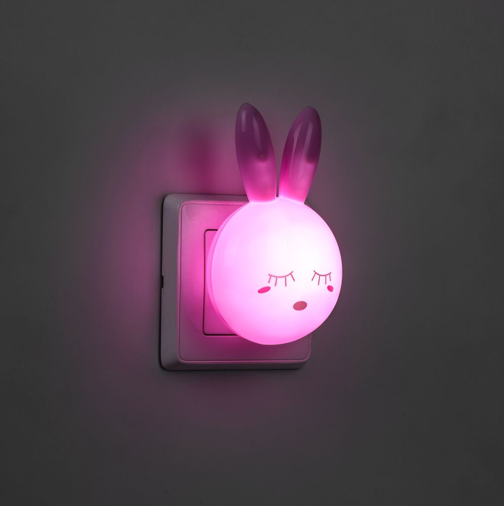 Светильник ночник Feron FN1168 0.5W 220V, розовый