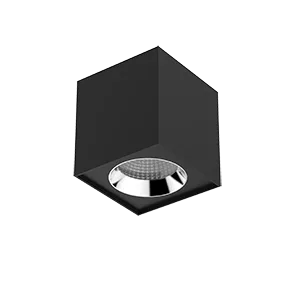Светильник LED "ВАРТОН" DL-02 Cube накладной 125*135 20W 4000K 35° RAL9005 черный муар