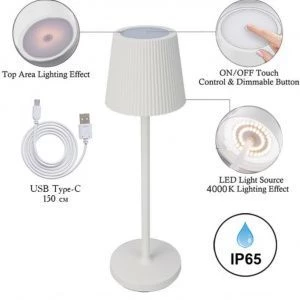 A1616LT-1WH СВЕТИЛЬНИК НАСТОЛЬНЫЙ ARTE LAMP FUYUE Белый A1616LT-1WH