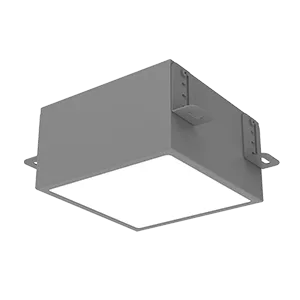 Светодиодный светильник VARTON DL-Grill для потолка Грильято 150х150 мм встраиваемый 15 Вт 3000 К 136х136х75 мм IP40 RAL7045 серый муар диммируемый по протоколу DALI