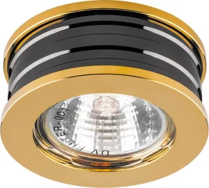 Светильник встраиваемый Feron DL153 потолочный MR16 G5.3 золото-черный