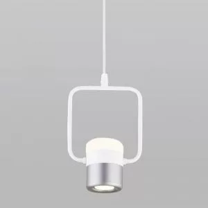 Подвесной светильник Eurosvet белый / серебро 50165/1 LED