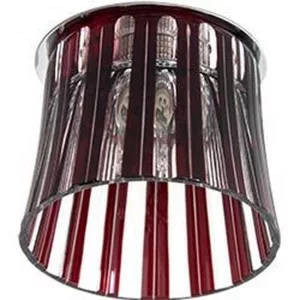 Светильник потолочный, JCD9 G9 с красным стеклом, с лампой, CD2318