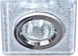 Светильник встраиваемый Feron 8170-2 потолочный MR16 G5.3 мерцающее серебро