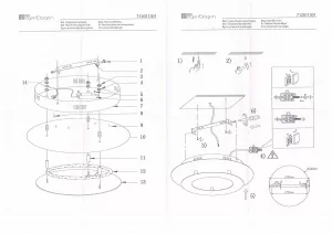 Потолочный светильник De Markt Иланг серебристый 712011301