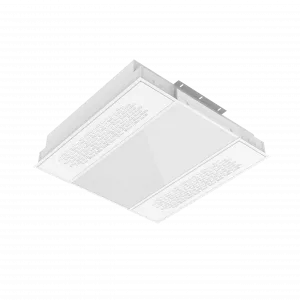 Светодиодный светильник "ВАРТОН" с UV-блоком встраиваемый 30 Вт 595*595*126мм 6500К IP40 с призматическим рассеивателем global white bioguard матовый