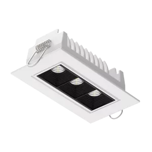 Светодиодный светильник"ВАРТОН" DL-STELLAR встраиваемый поворотный 120x62x45mm 8W 4000K 34° DALI белый