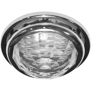 Светильник потолочный, JCDR G5.3 с прозрачным стеклом, хром, с лампой, CD4122