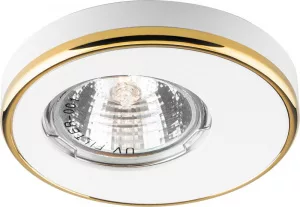 Светильник встраиваемый Feron DL1A потолочный MR16 G5.3 белый-золото