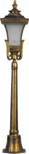 Светильник садово-парковый Feron PL4026 столб четырехгранный 60W E27 230V, черное золото
