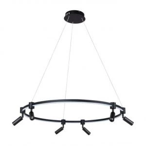 Подвесная люстра ARTE LAMP RING Чёрный A2186SP-1BK