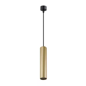 Подвесной светильник, IP 20, 15 Вт, GU10, матовое золото с черным, алюминий