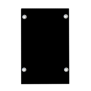 Крышка торцевая Х-ЛАЙН RAL9005 черный муар в комплекте с крепежными элементами 1шт