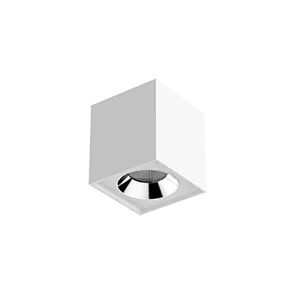 Светильник LED "ВАРТОН" DL-02 Cube накладной 100*110 12W 4000K 35° RAL9010 белый матовый
