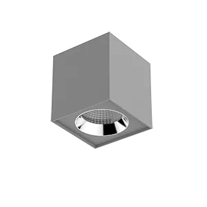 Светильник LED "ВАРТОН" DL-02 Cube накладной 125*135 20W 4000K 35° RAL7045 серый муар