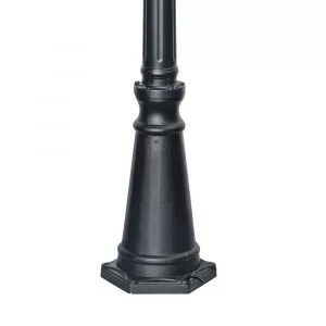 Светильник садово-парковый Feron PL528 столб  2*60W 230V E27, черный