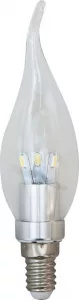 Лампа светодиодная, 6LED(3.5W) 230V E14 4000K хром, LB-71