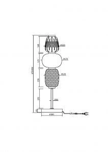 Настольный светильник Maytoni MOD267TL-L28G3K