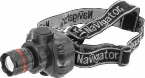 Фонарь Navigator 94 950 NPT-H03-3AAA налобн. 3 реж.,фокус, 1LEDx1Вт,