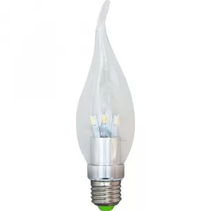 Лампа светодиодная, 6LED(3.5W) 230V E27 4000K хром, LB-71