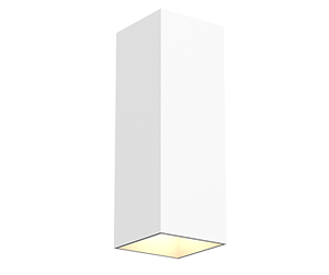 Светодиодный светильник"ВАРТОН" WL-Cube настенный10W 4000K 80х80х230 мм угол 60° IP54 RAL9010 белый муар