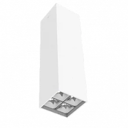 Светодиодный светильник VARTON DL-Box Reflect Multi 2x2 накладной 10 Вт 4000 К 80х80х300 мм RAL9003 белый муар 36°