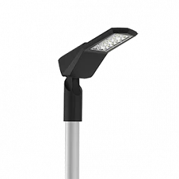Светодиодный светильник "ВАРТОН" уличный Levante Parking 40 Вт кронштейн 48мм 4000К черный RAL9005 муар