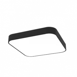Светодиодный светильник VARTON COSMO Q подвесной 70 Вт 3000 К 900x900 мм RAL9005 черный муар с рассеивателем опал