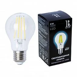 Светодиодная лампа L&B E27-8W-A60-NH-filament_lb