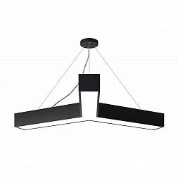 Светильник LED ЭРА Geometria SPO-143-B-40K-056 Igrek 56Вт 4000К 3700Лм IP40 900*900*80 черный подвесной