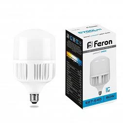 Лампа светодиодная Feron LB-65 E27-E40 60W 175-265V 6400K