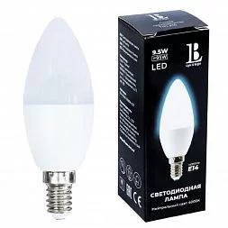 Светодиодная лампа L&B E14-9,5W-4000К-C37_lb
