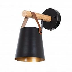 Бра ARTE LAMP THOMAS Чёрный||Бежевый A7032AP-1BK