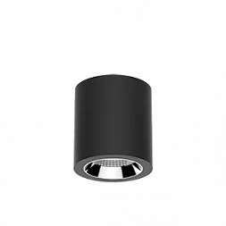 Светильник LED "ВАРТОН" DL-02 Tube накладной 125*135 18W 4000K 35° RAL9005 черный муар